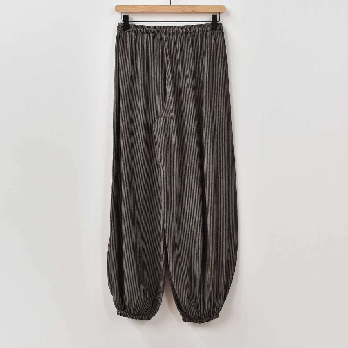 Pantalón Bombacho Rayas – Marrón