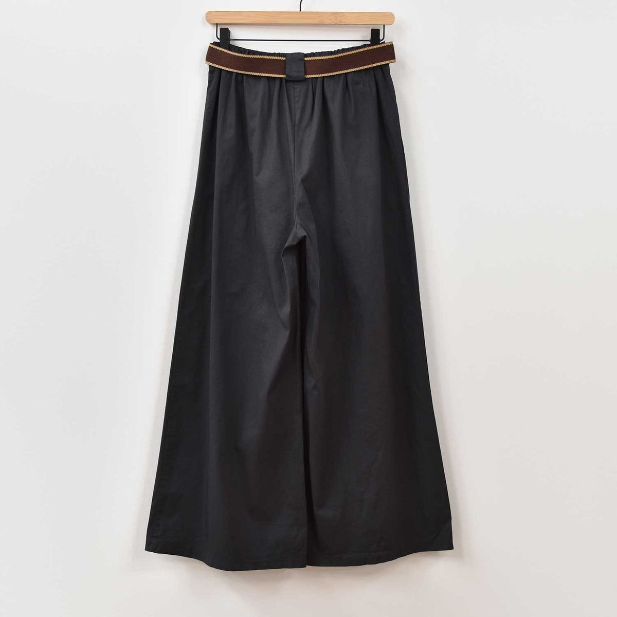 Pantalón Ancho Cinturón – Gris