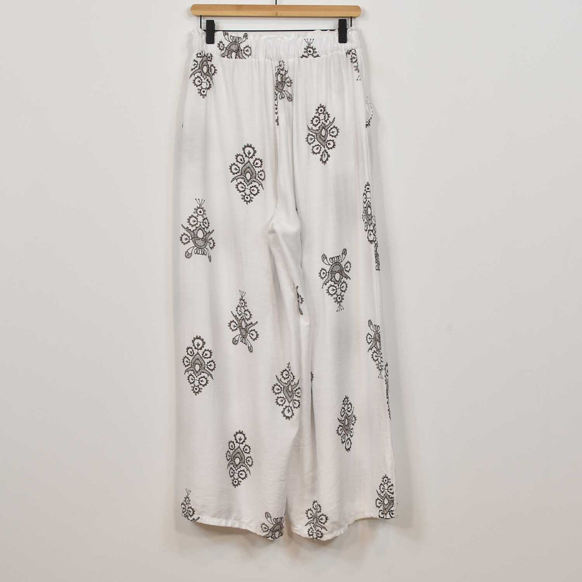 Pantalón Palazzo Estampado – Beige