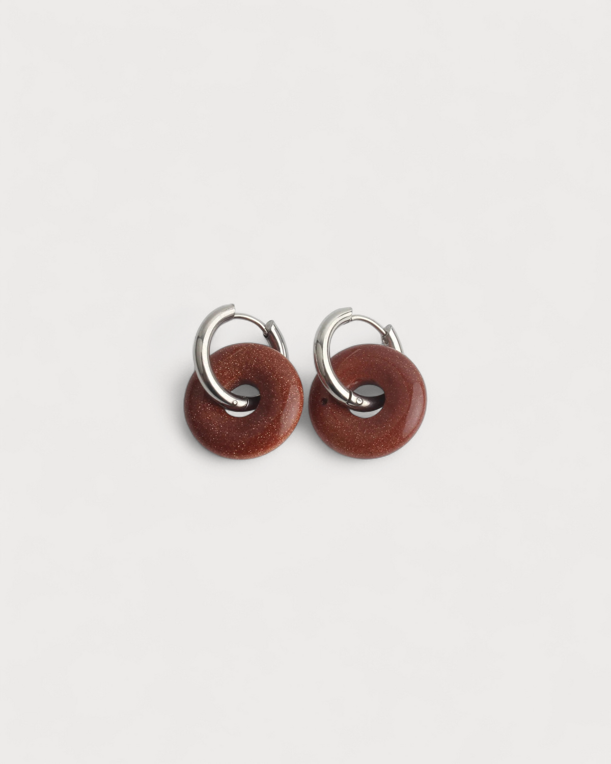 Femme - Pendientes - Piedra natural - Acero inoxidable
