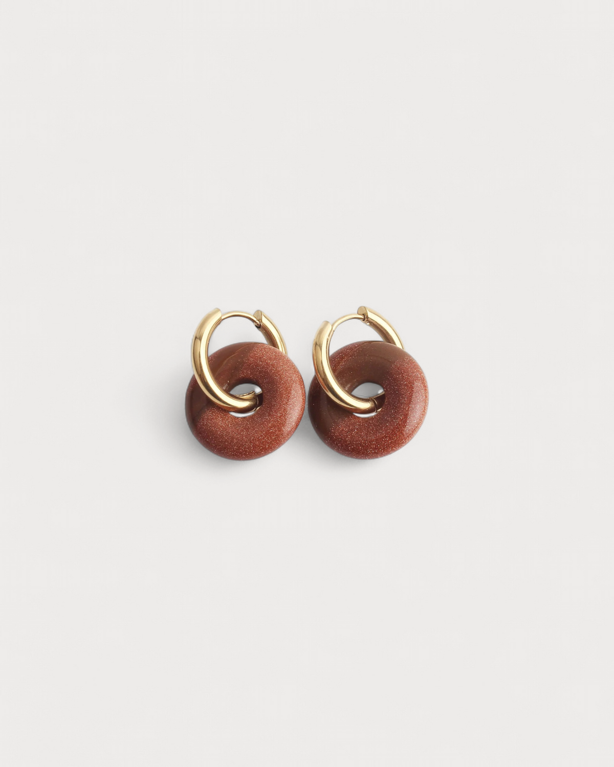 Femme - Pendientes - Piedra natural - Acero inoxidable