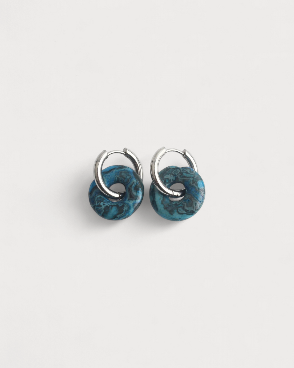 Femme - Pendientes - Piedra natural - Acero inoxidable
