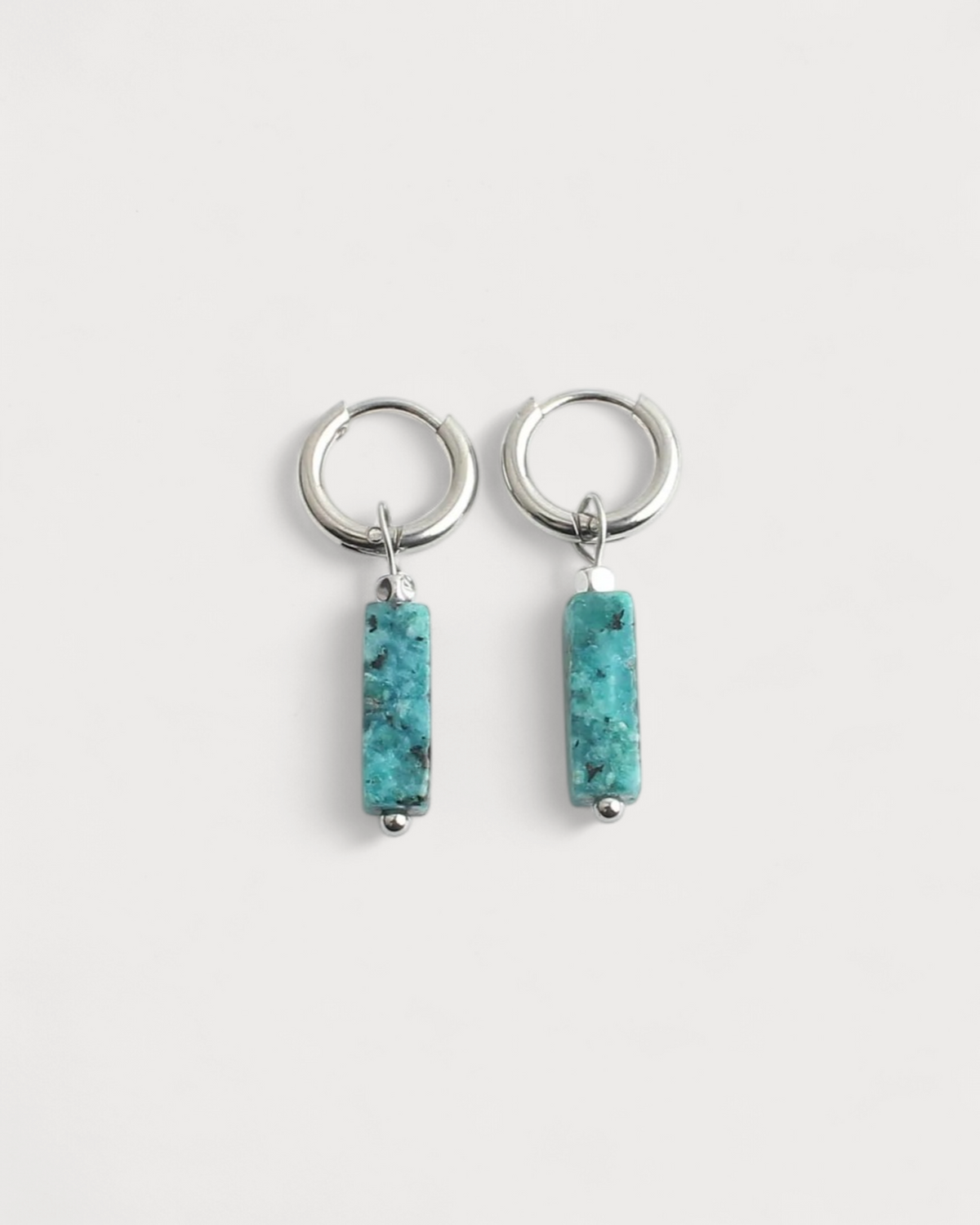 Dora - Pendientes - Piedra natural - Acero inoxidable