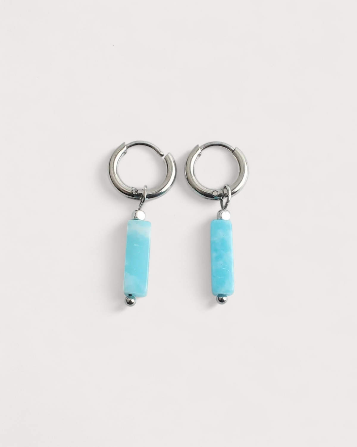 Dora - Pendientes - Piedra natural - Acero inoxidable