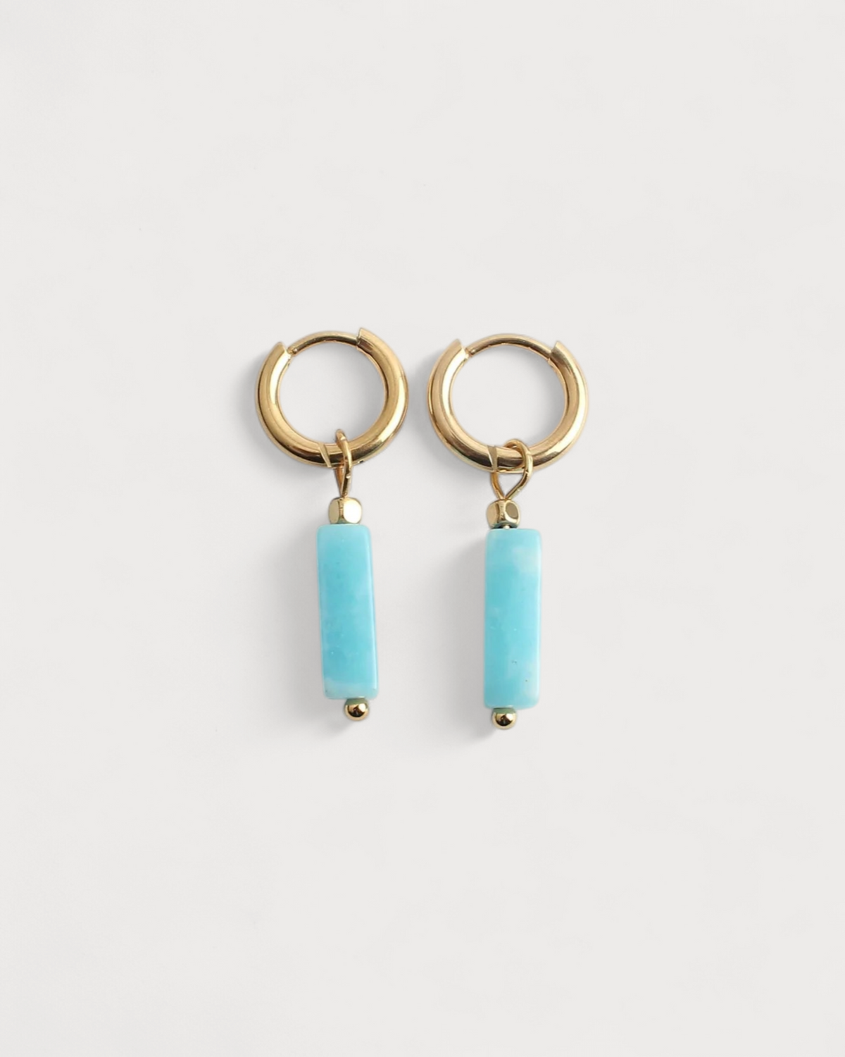 Dora - Pendientes - Piedra natural - Acero inoxidable