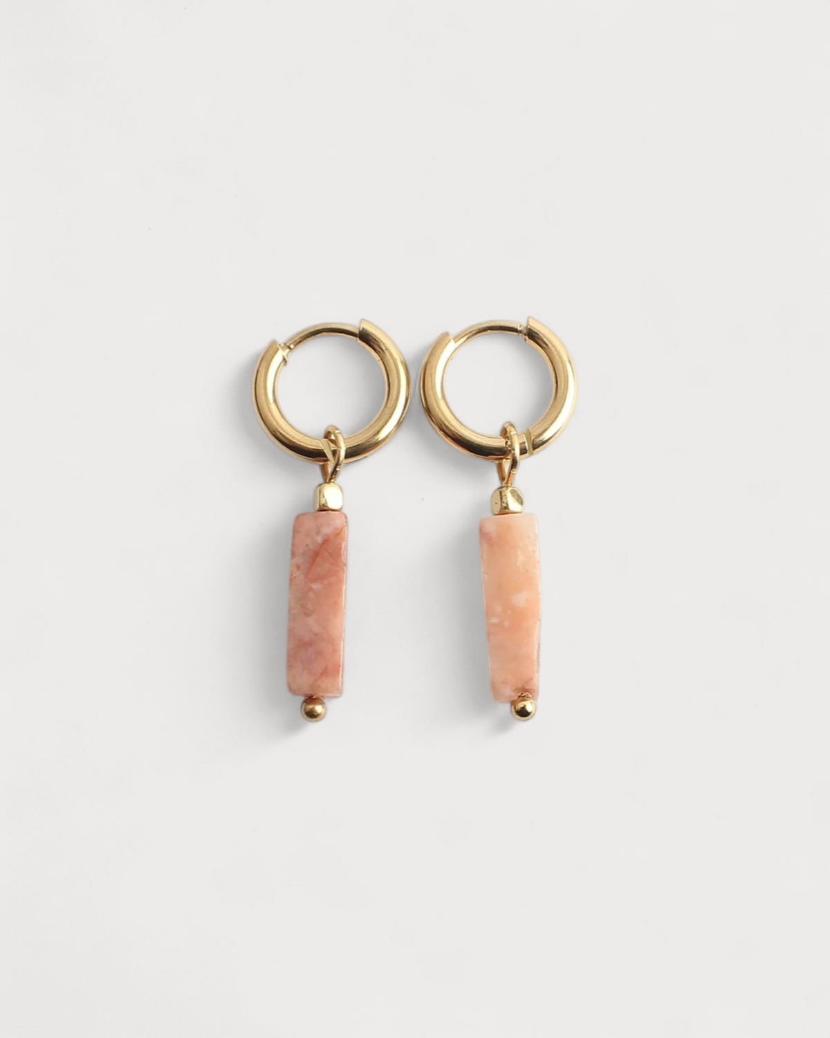 Dora - Pendientes - Piedra natural - Acero inoxidable