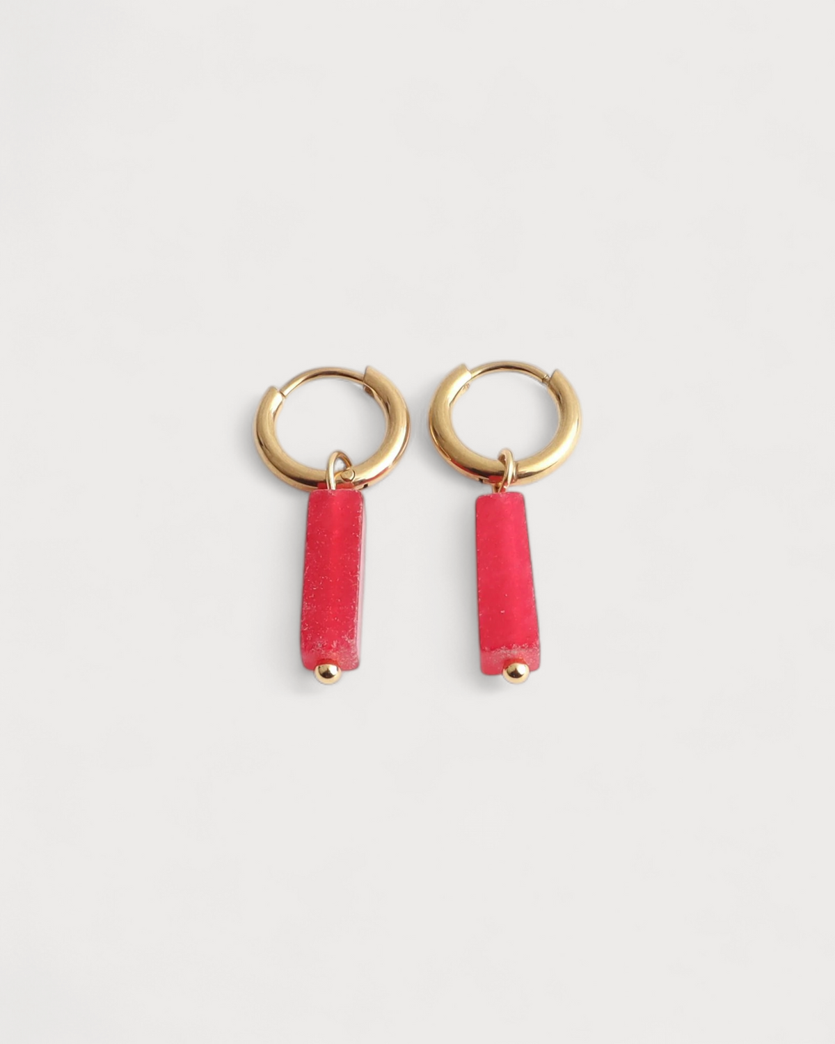 Dora - Pendientes - Piedra natural - Acero inoxidable