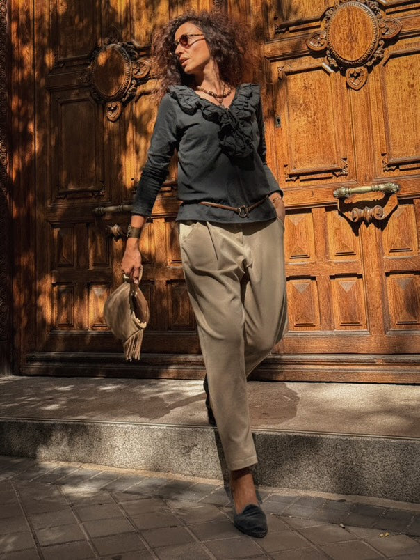 Pantalón Baggy Comfort – Beige