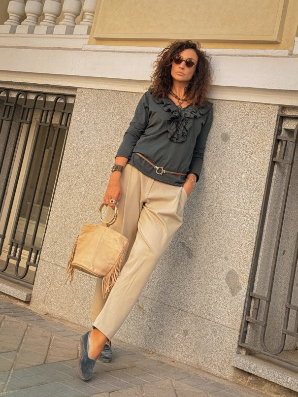 Pantalón Baggy Comfort – Beige