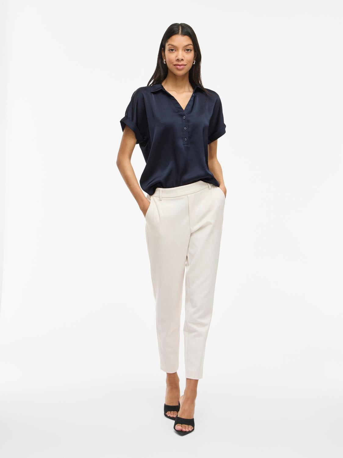 Blusa Satinada Elegance – Marino