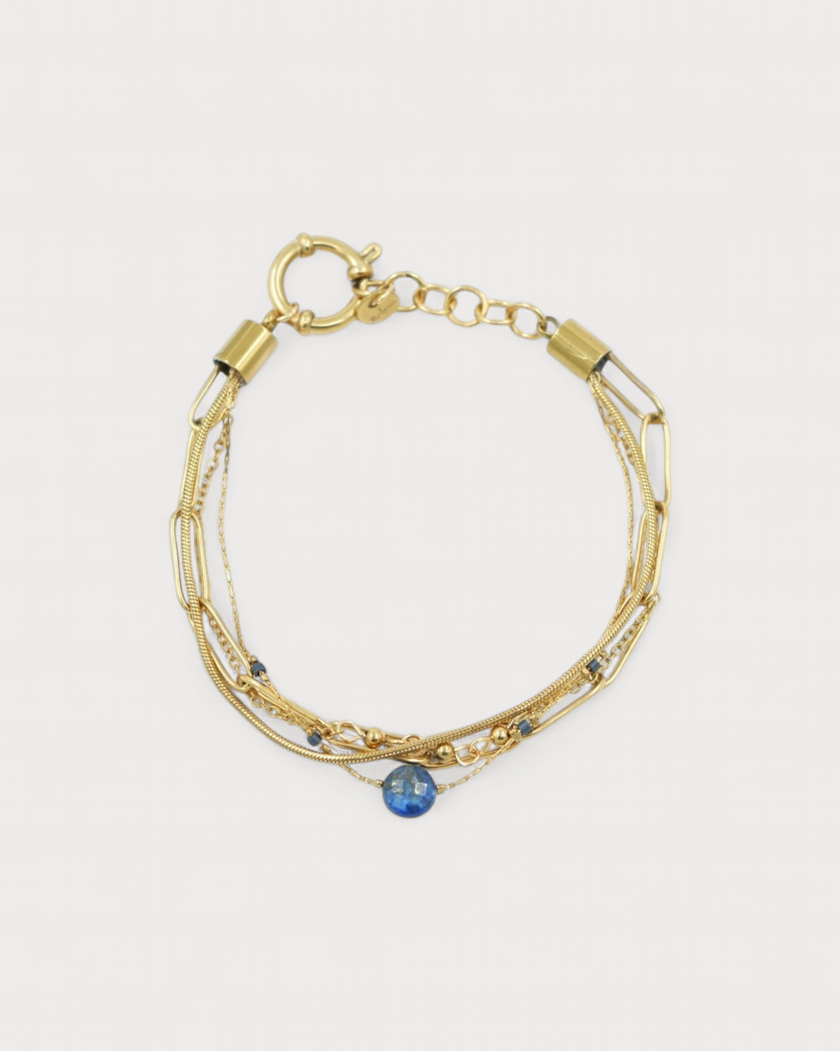 Eloise - Pulsera - Piedra natural - 4 capas - Acero inoxidable