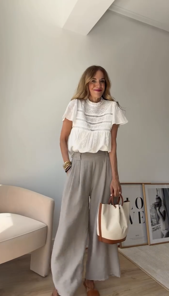Pantalón Fluido Cinturón – Taupe