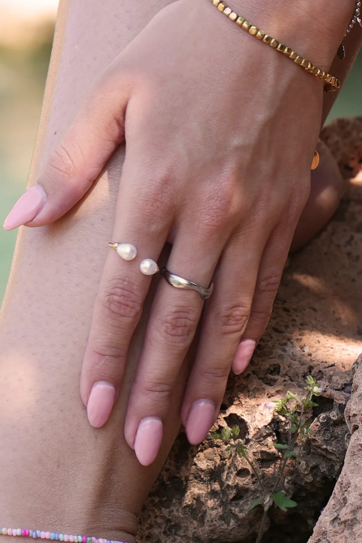 Waves - Anillo - Acero inoxidable - Ajustable