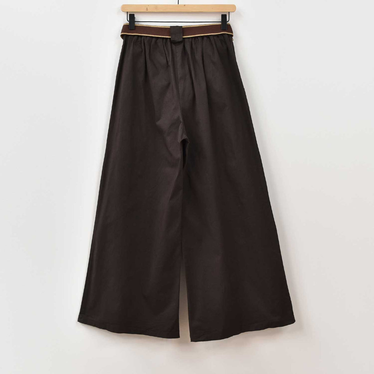 Pantalón Ancho Cinturón – Marrón