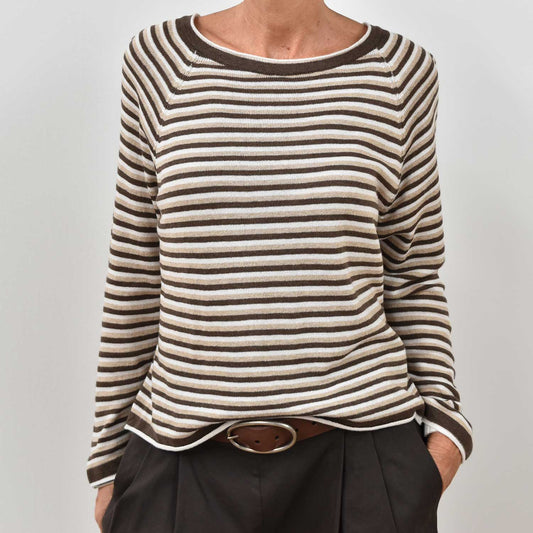 Jersey Rayas Finas – Marrón