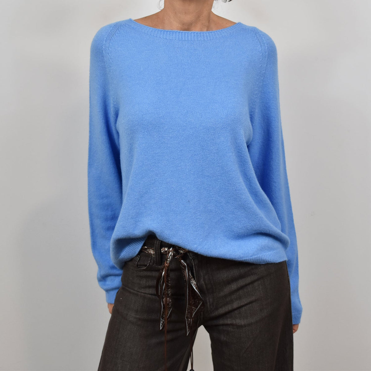 Jersey Canalé Fino – Azul