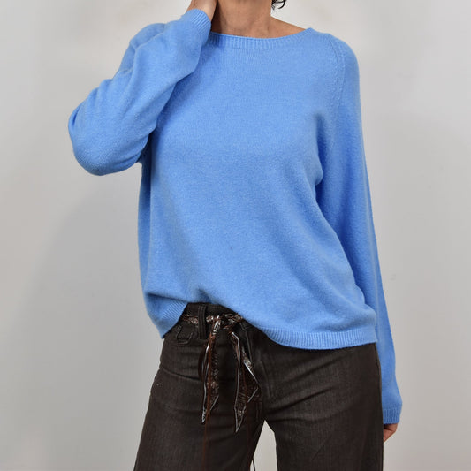 Jersey Canalé Fino – Azul