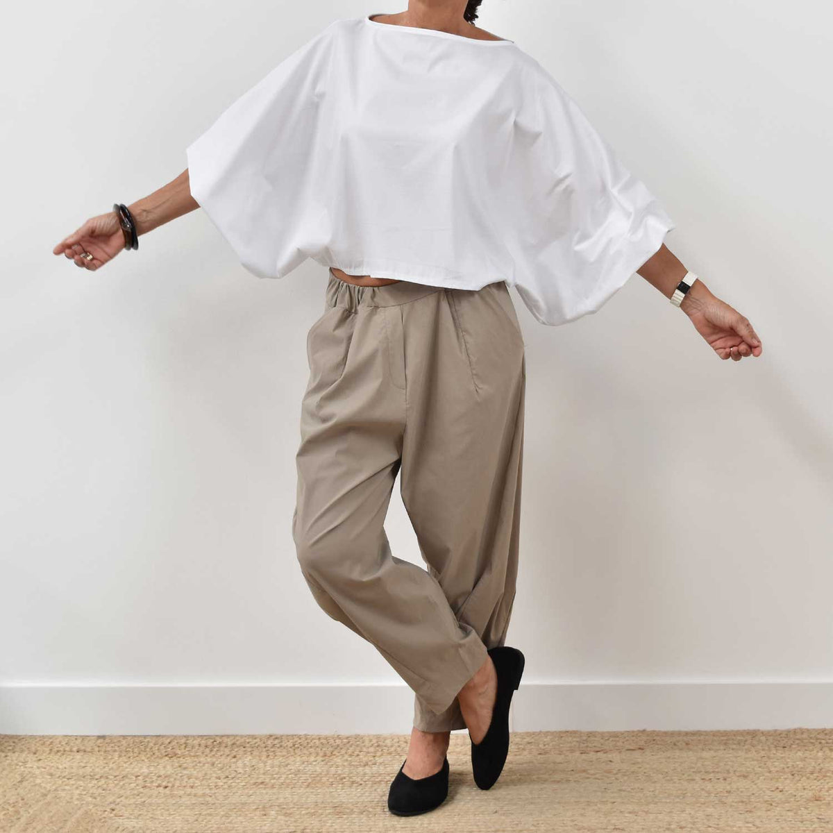 Blusa Abullonada Chic – Blanca