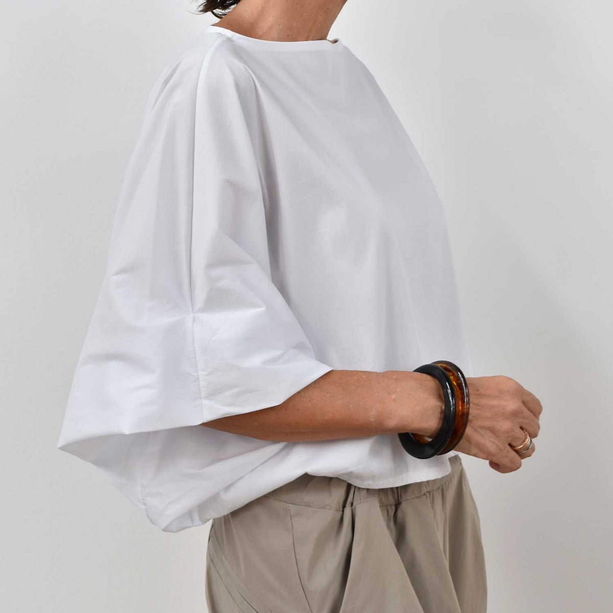 Blusa Abullonada Chic – Blanca