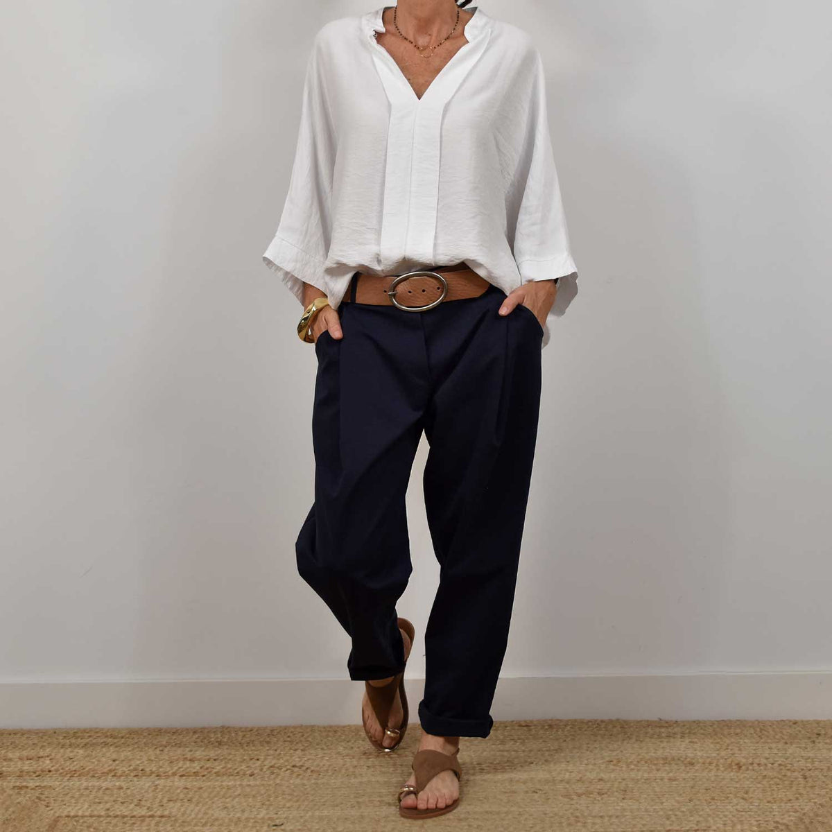 Pantalón Baggy Comfort – Marino