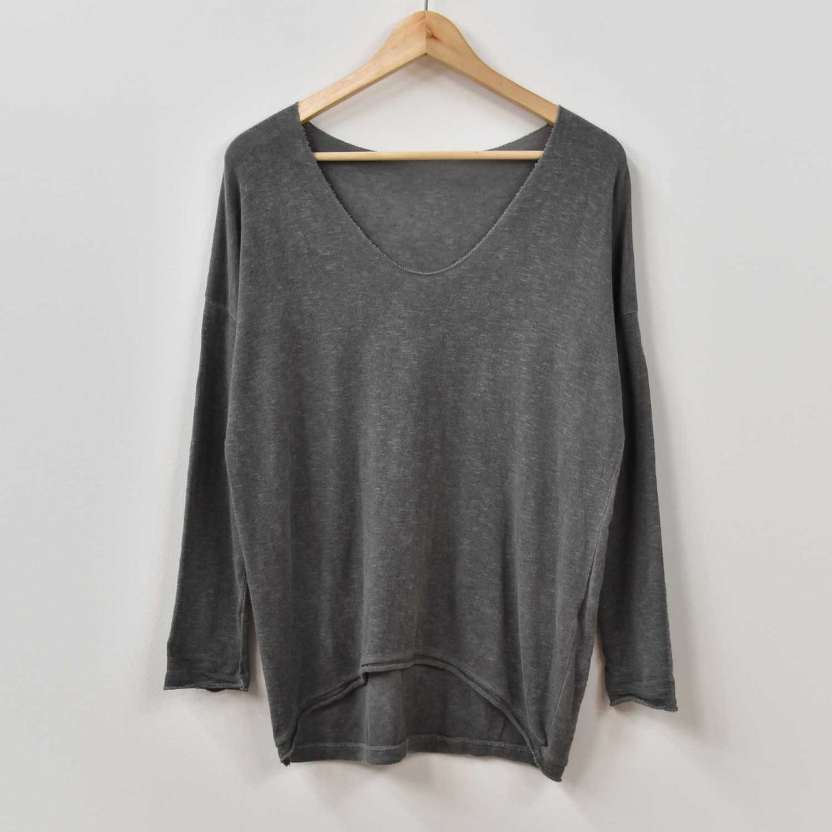 Jersey Fino Punto Suave – Gris