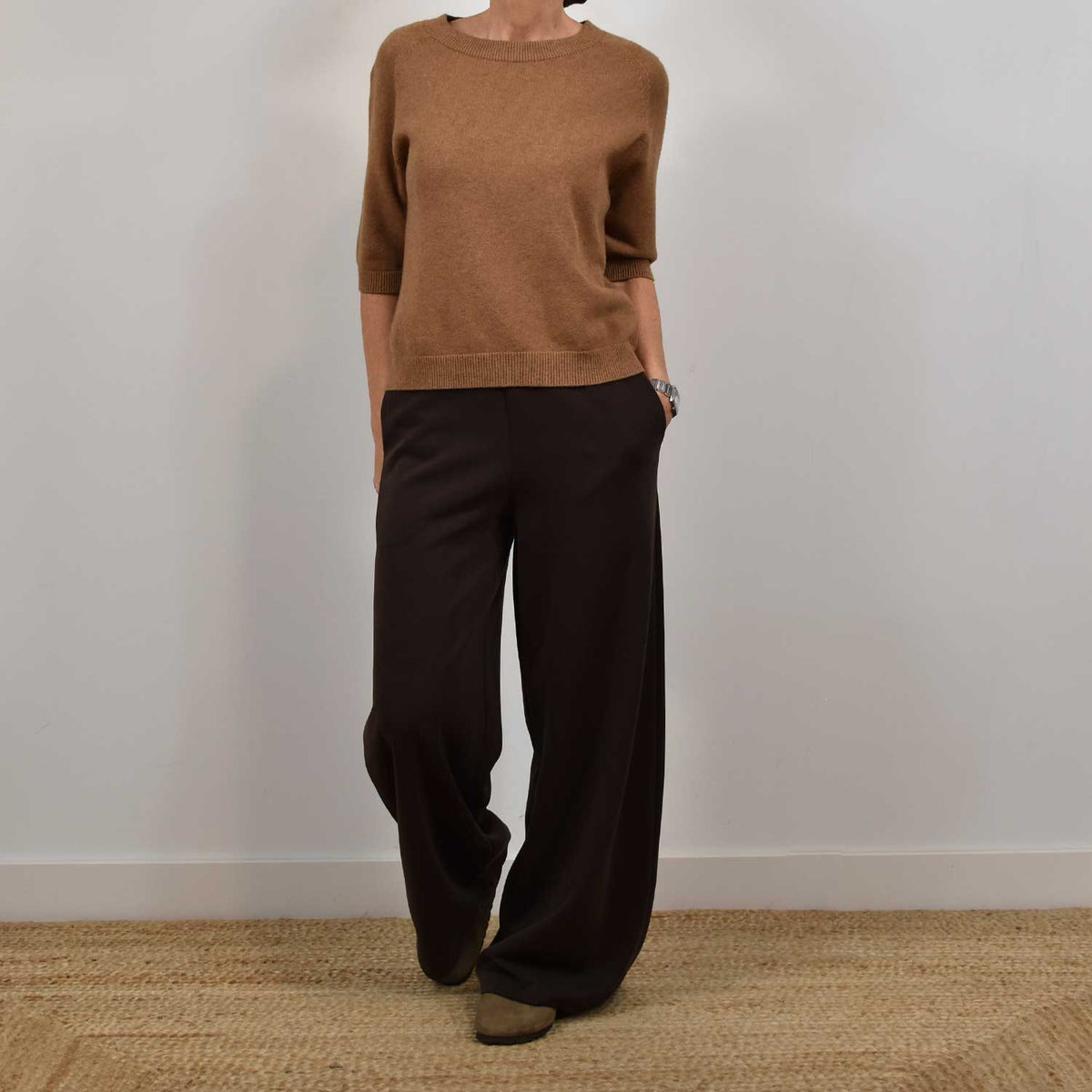 Jersey Manga Corta Punto – Camel