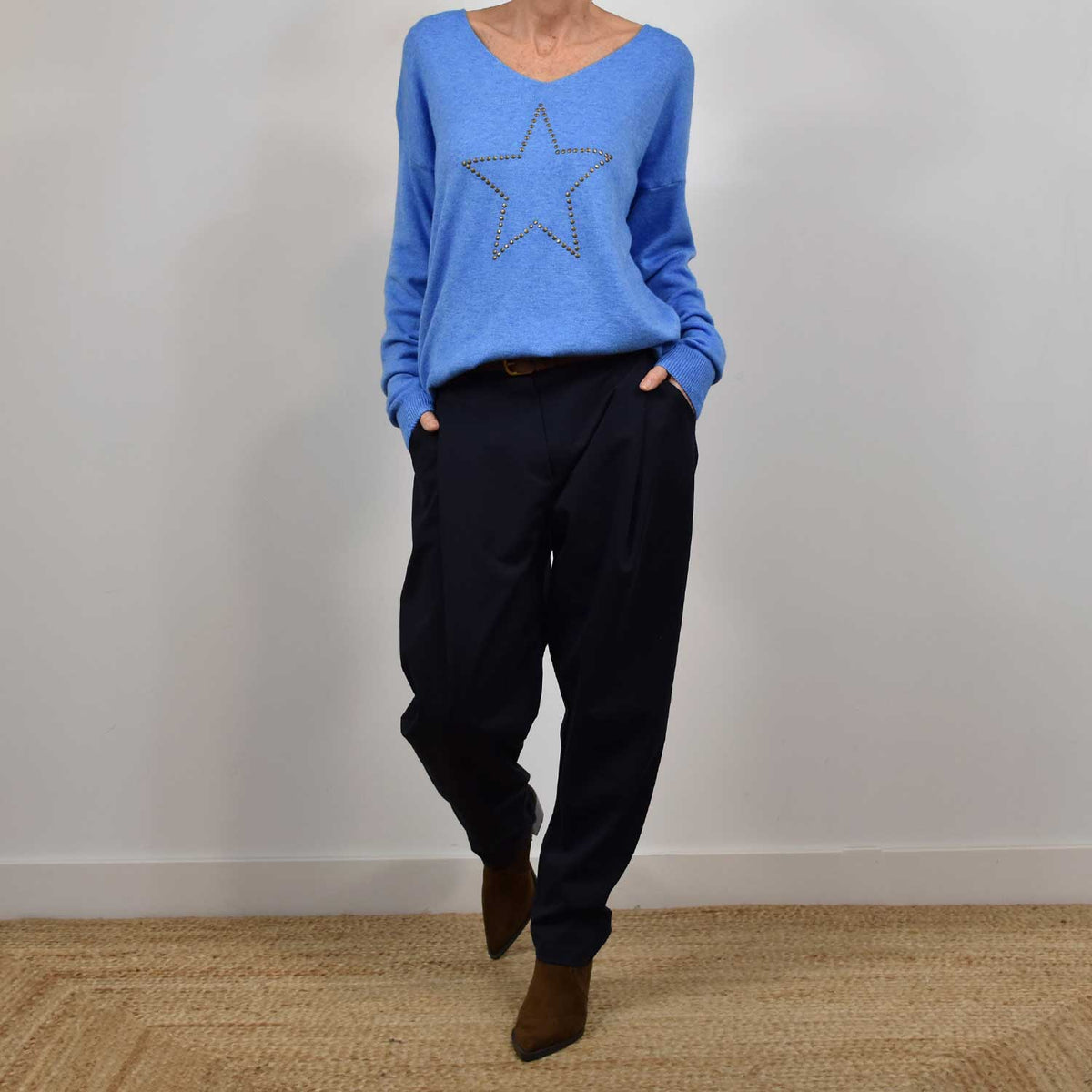 Pantalón Baggy Comfort – Marino