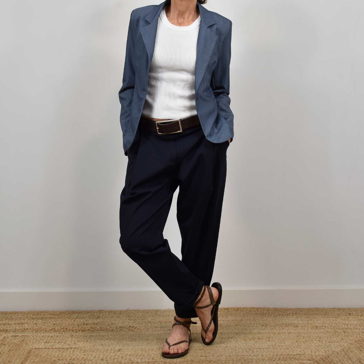 Pantalón Baggy Comfort – Marino