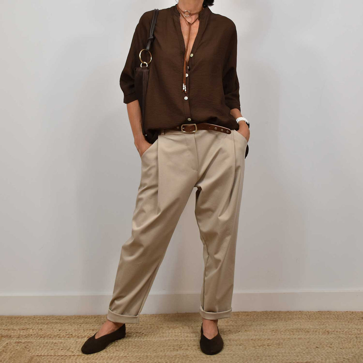 Pantalón Baggy Comfort – Beige