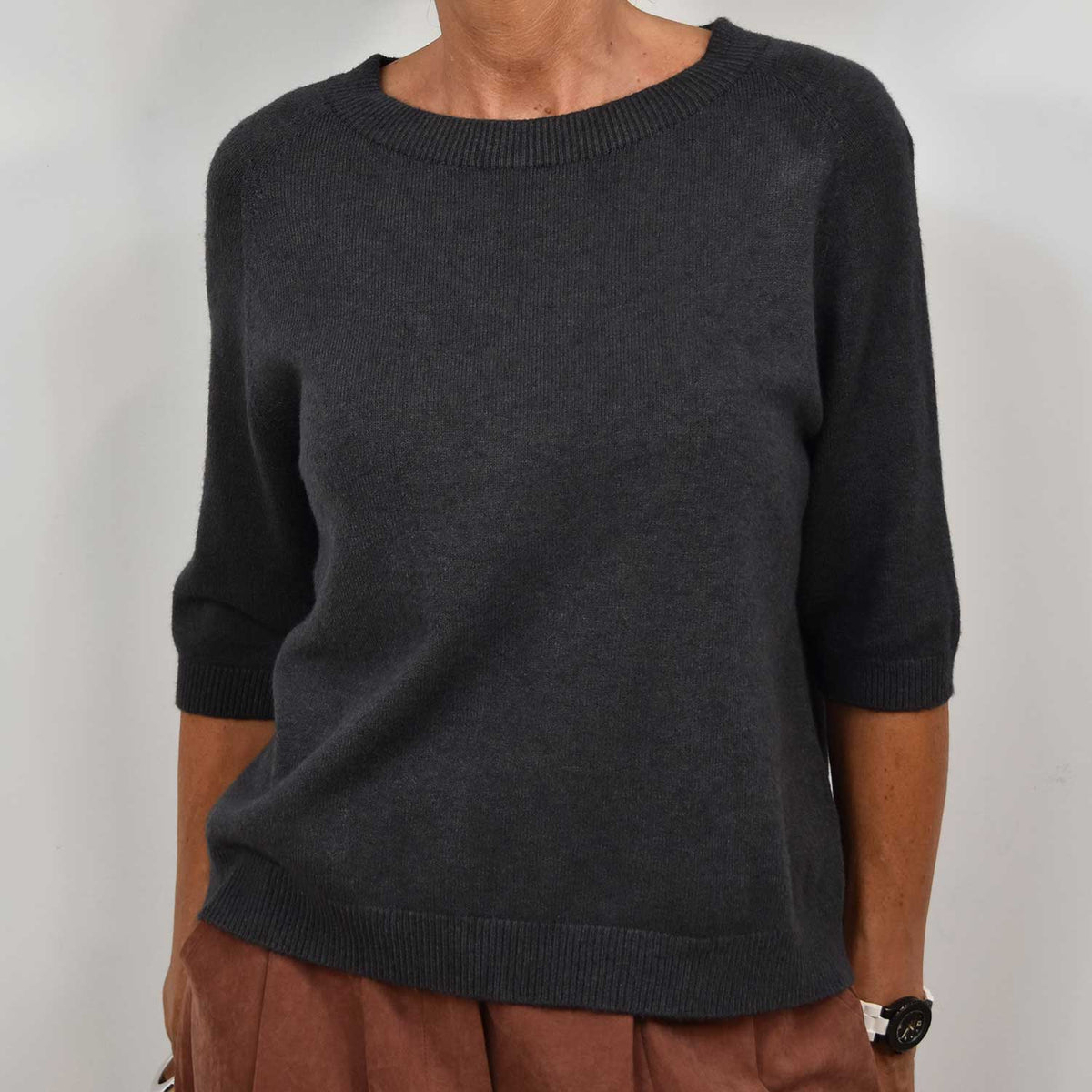Jersey Manga Corta Punto – Gris