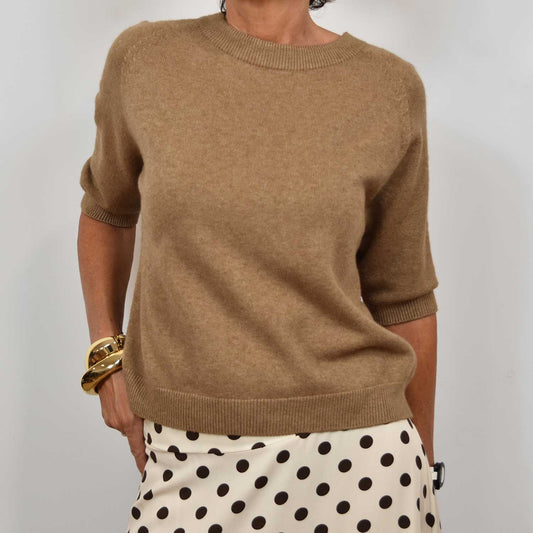 Jersey Manga Corta Punto – Camel