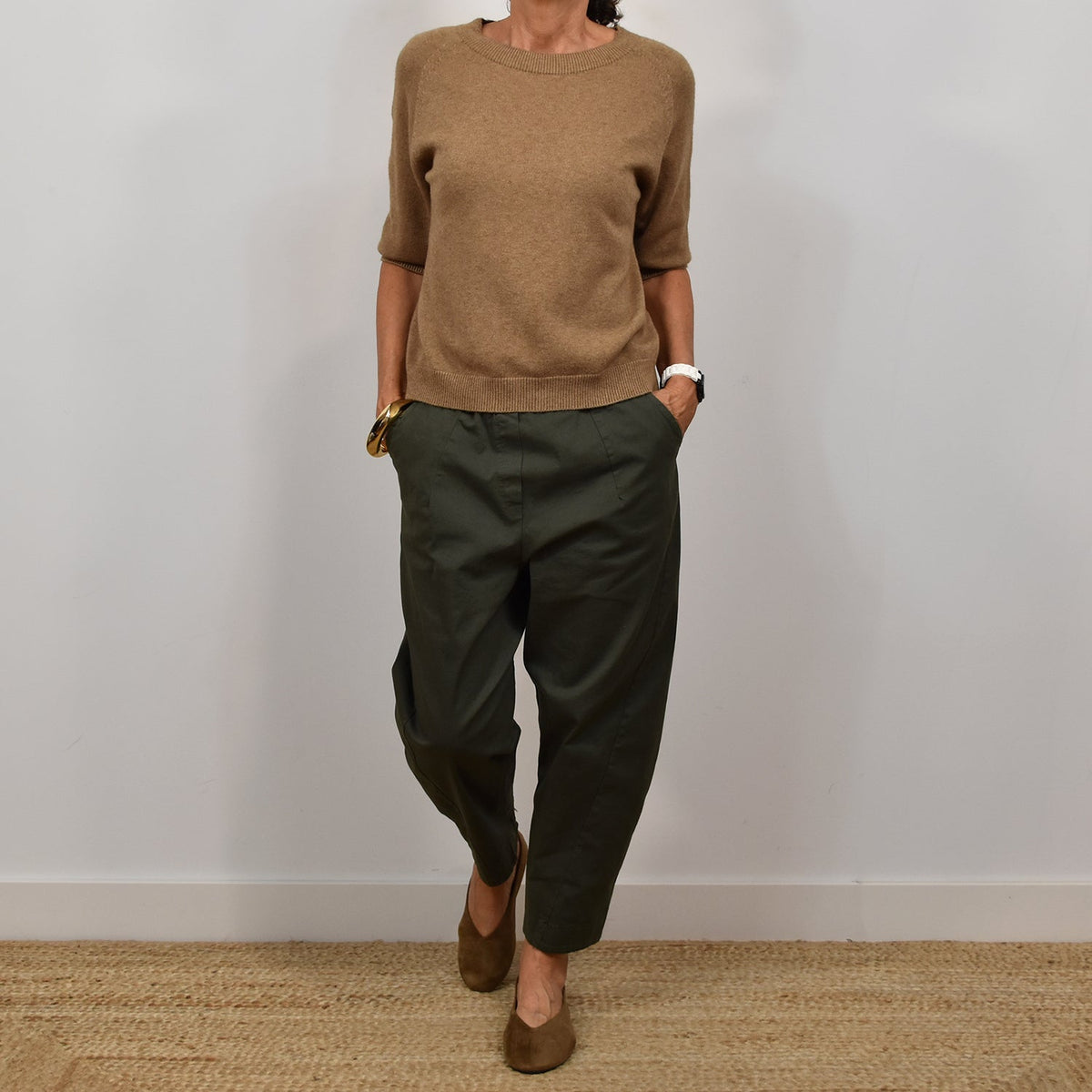 Jersey Manga Corta Punto – Camel