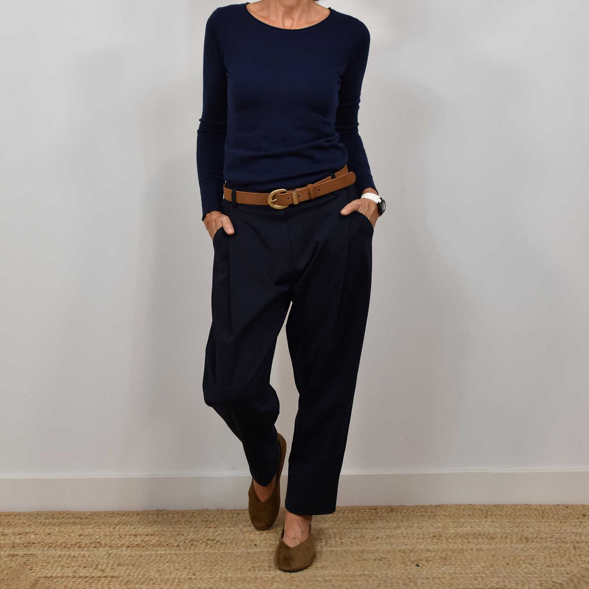 Pantalón Baggy Comfort – Marino