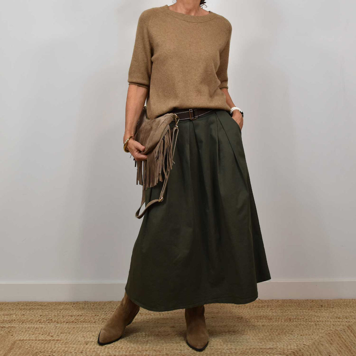 Jersey Manga Corta Punto – Camel