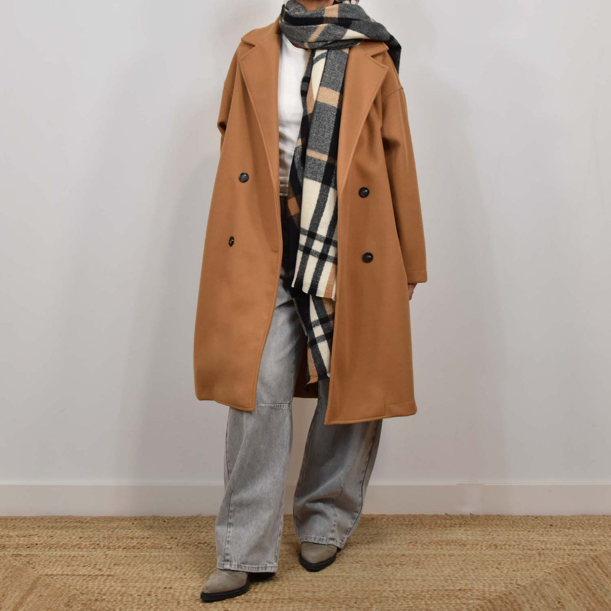 Abrigo Oversize Cozy – Camel