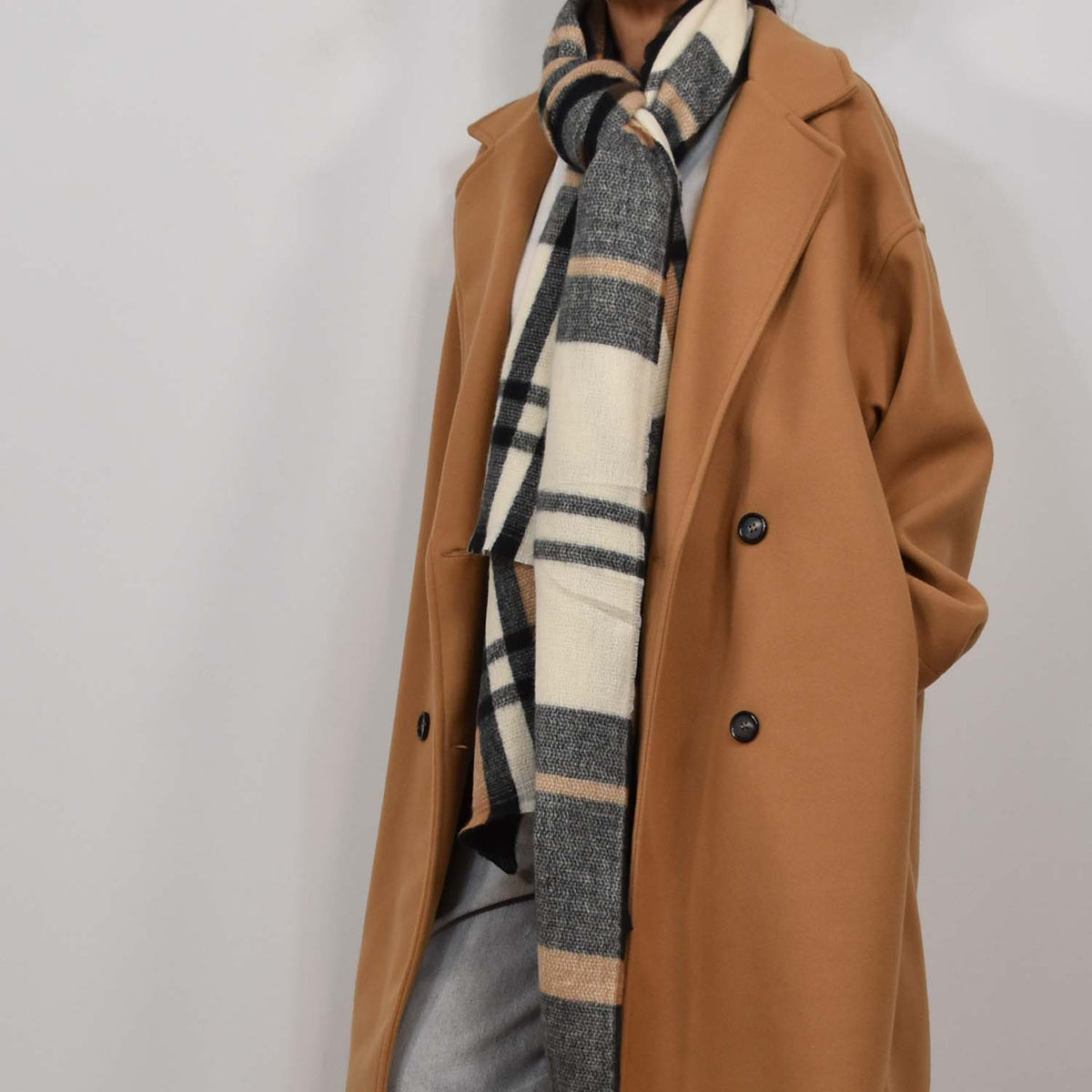 Abrigo Oversize Cozy – Camel