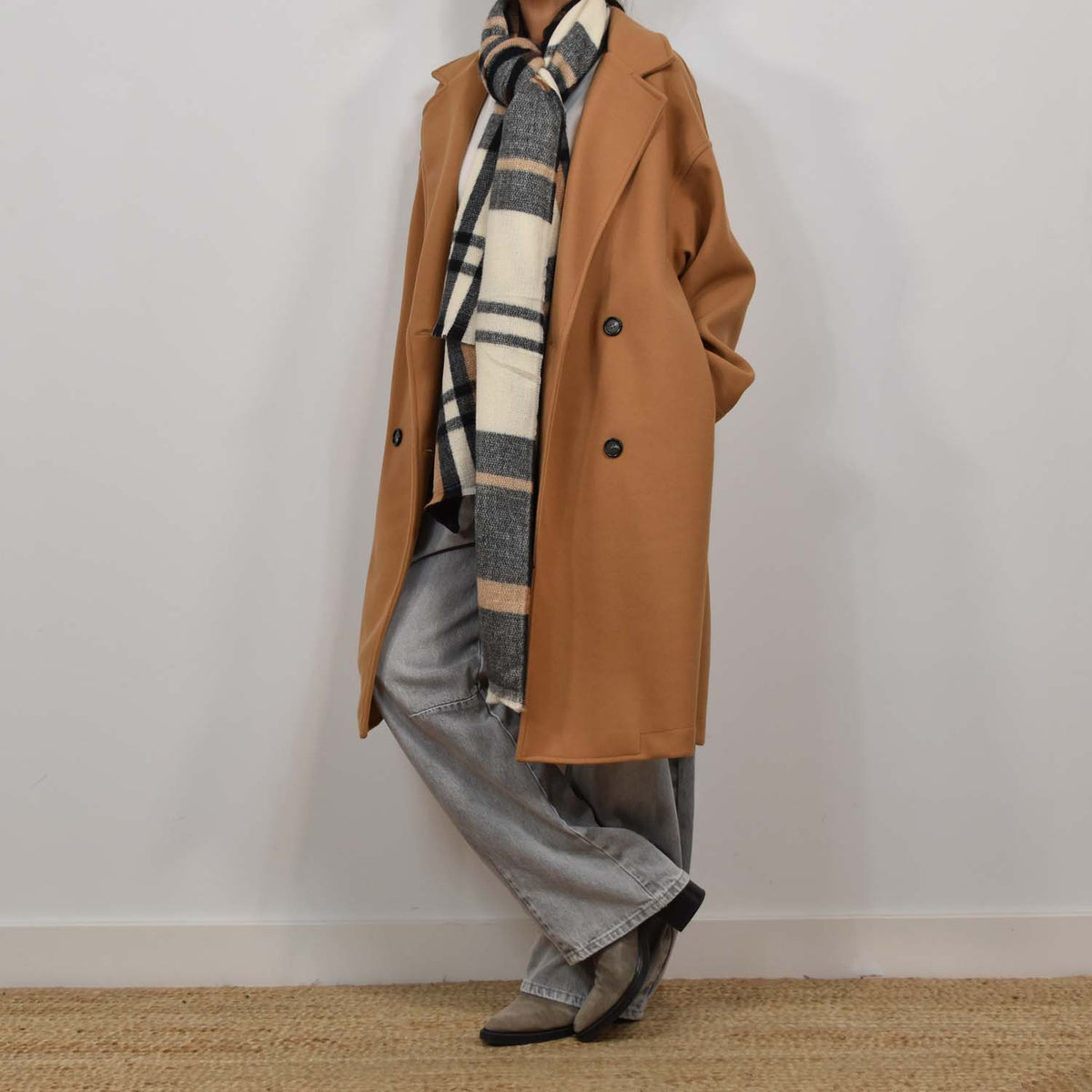 Abrigo Oversize Cozy – Camel