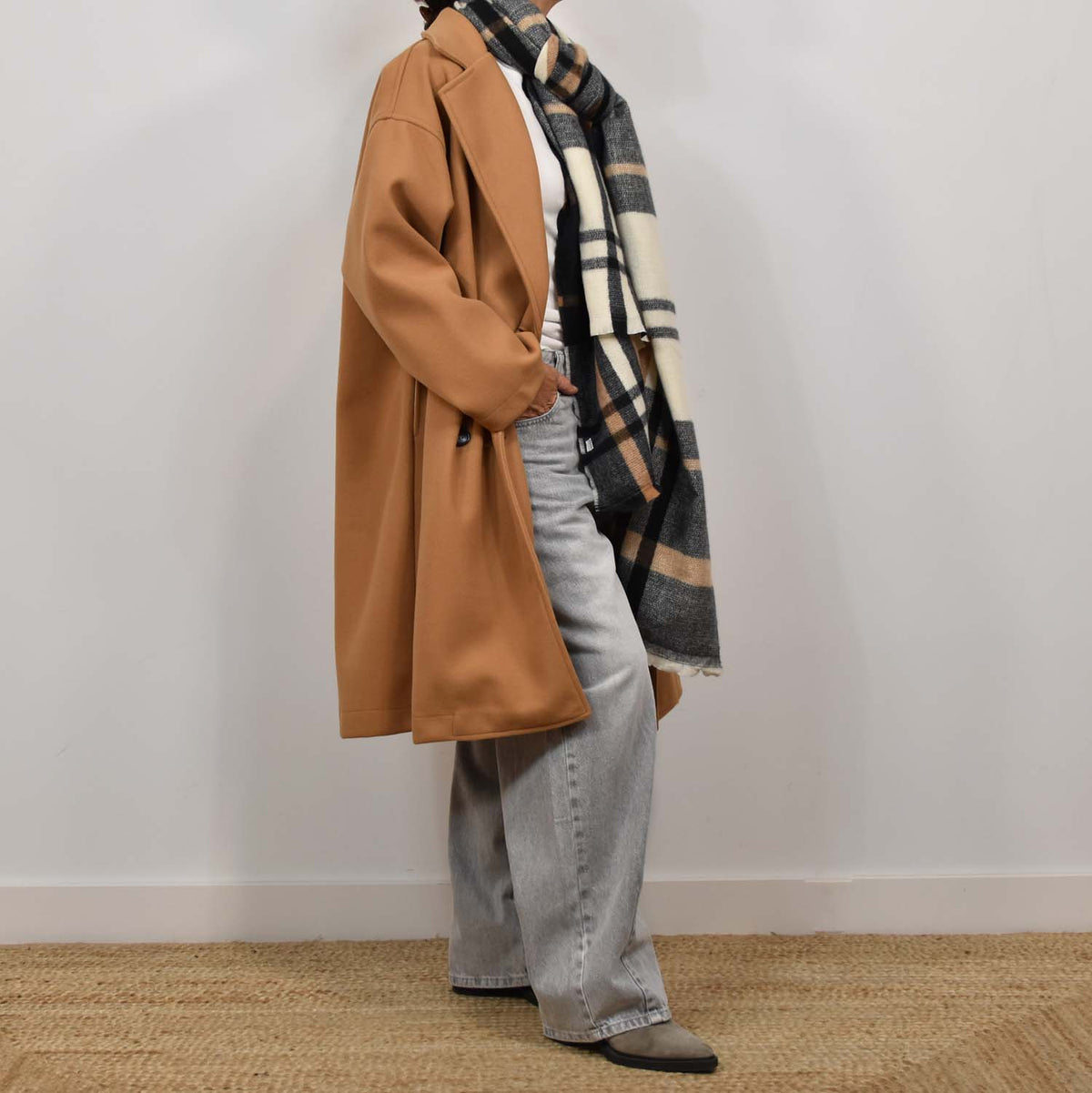 Abrigo Oversize Cozy – Camel