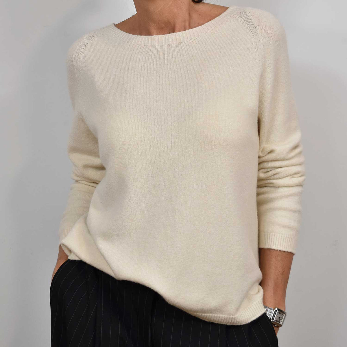 Jersey Canalé Fino – Beige