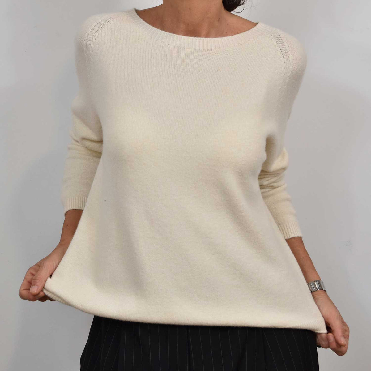 Jersey Canalé Fino – Beige