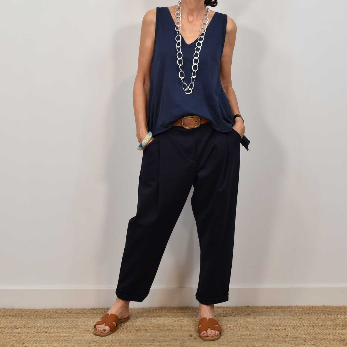 Pantalón Baggy Comfort – Marino
