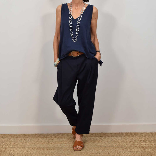 Pantalón Baggy Comfort – Marino
