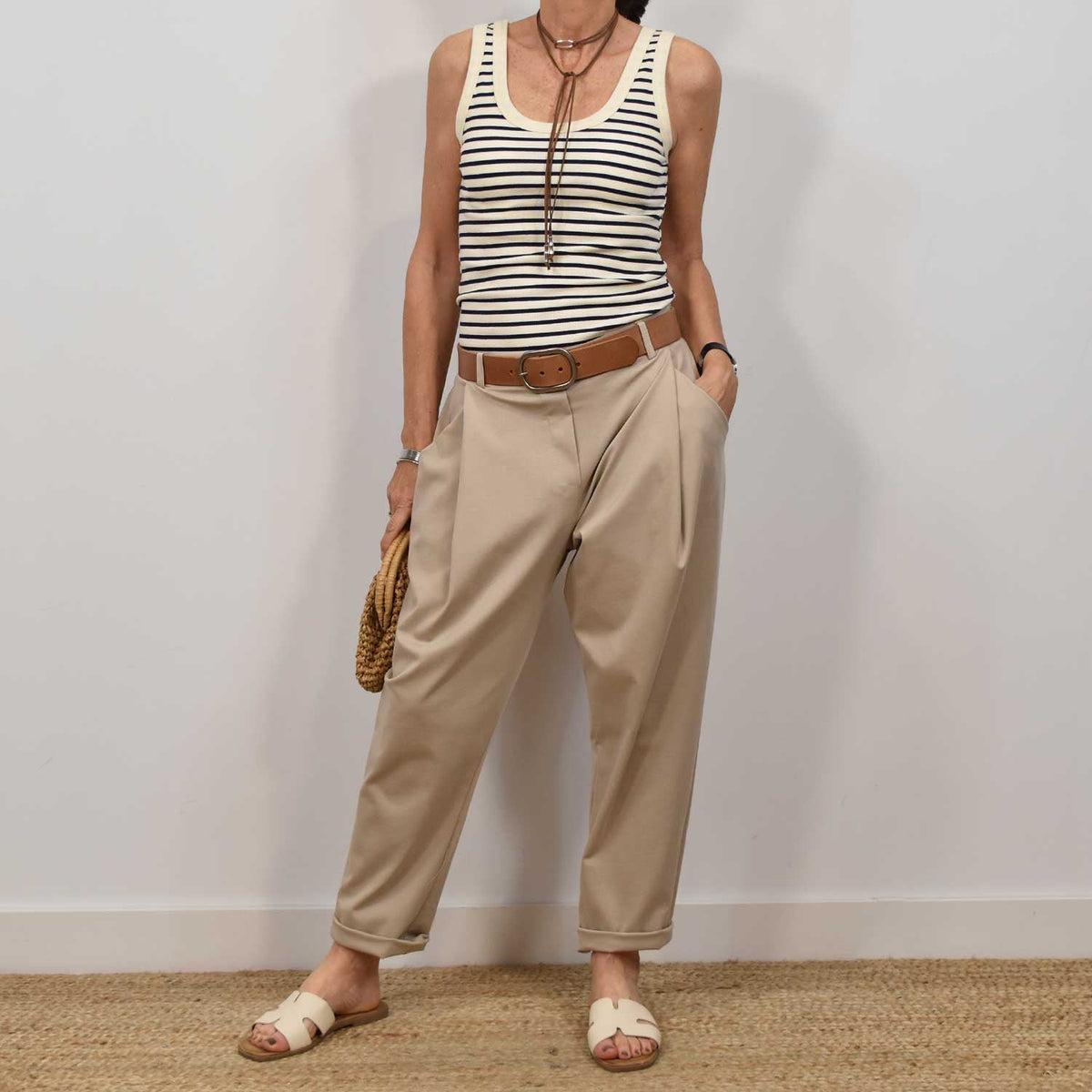 Pantalón Baggy Comfort – Beige