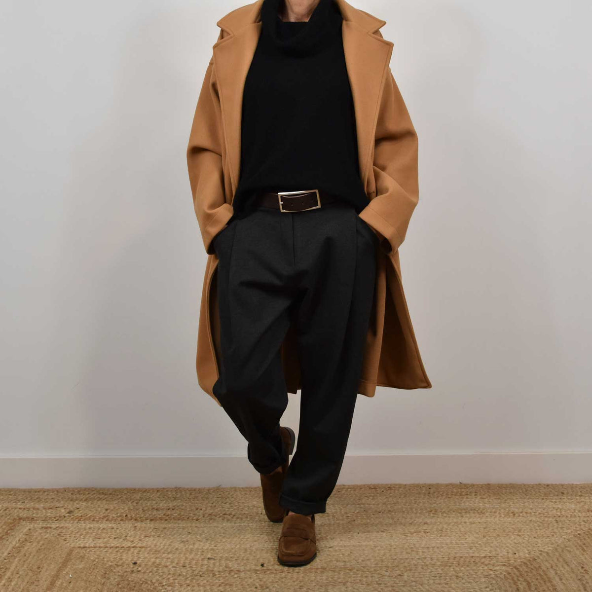 Abrigo Oversize Cozy – Camel