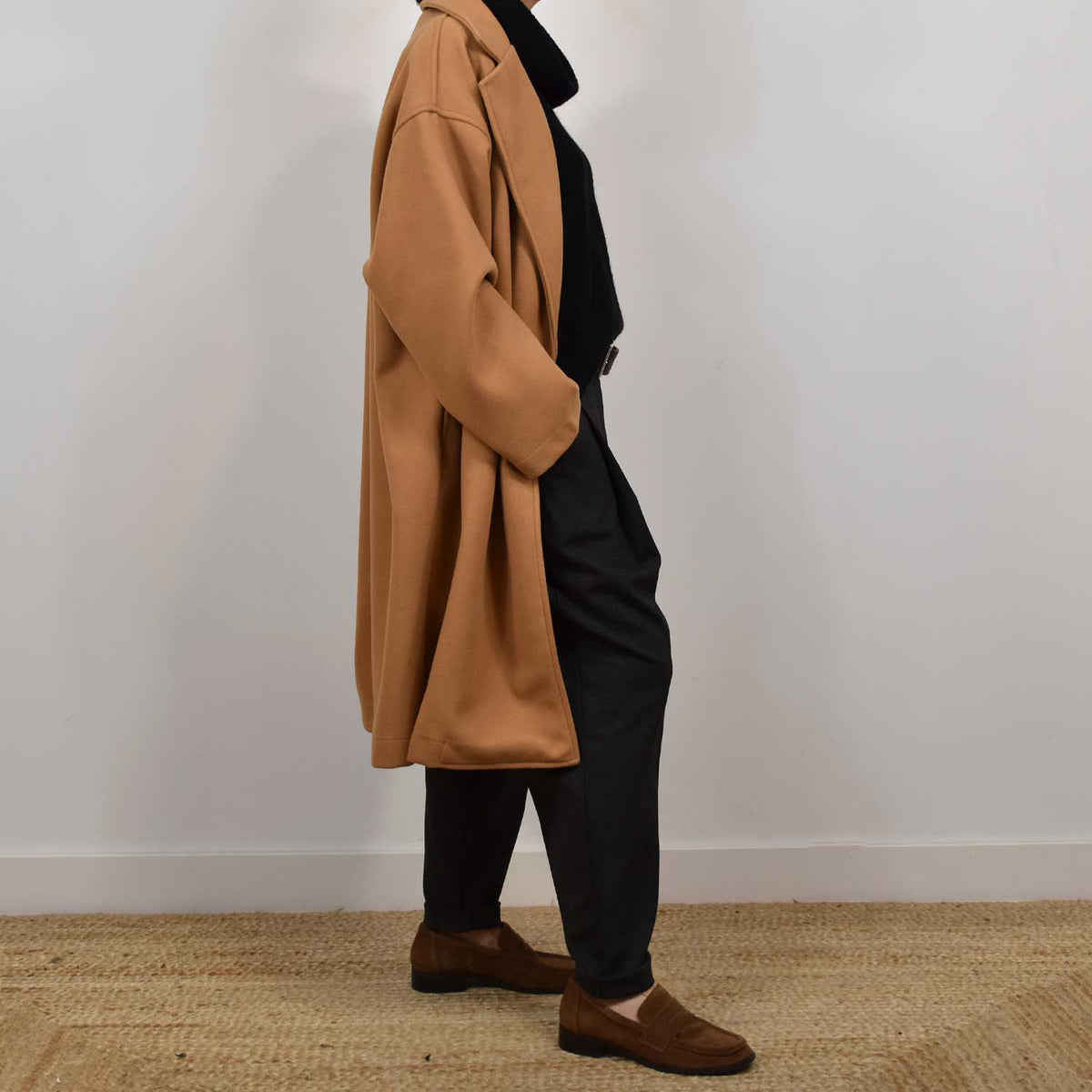 Abrigo Oversize Cozy – Camel