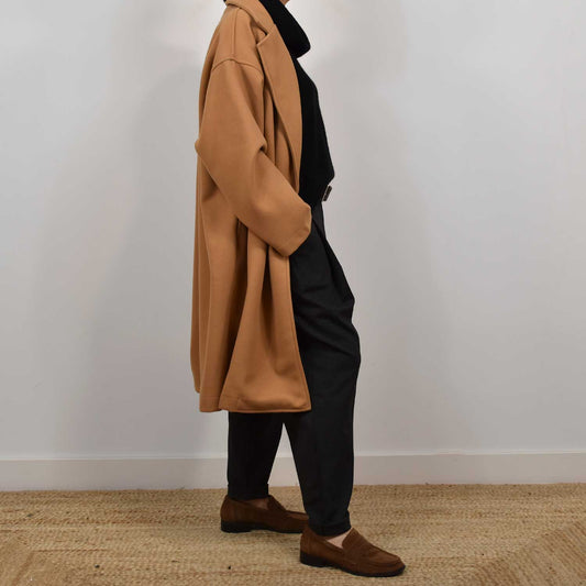Abrigo Oversize Cozy – Camel