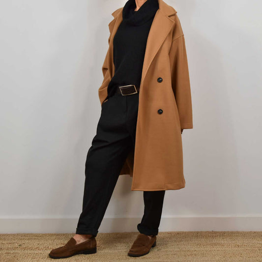 Abrigo Oversize Cozy – Camel