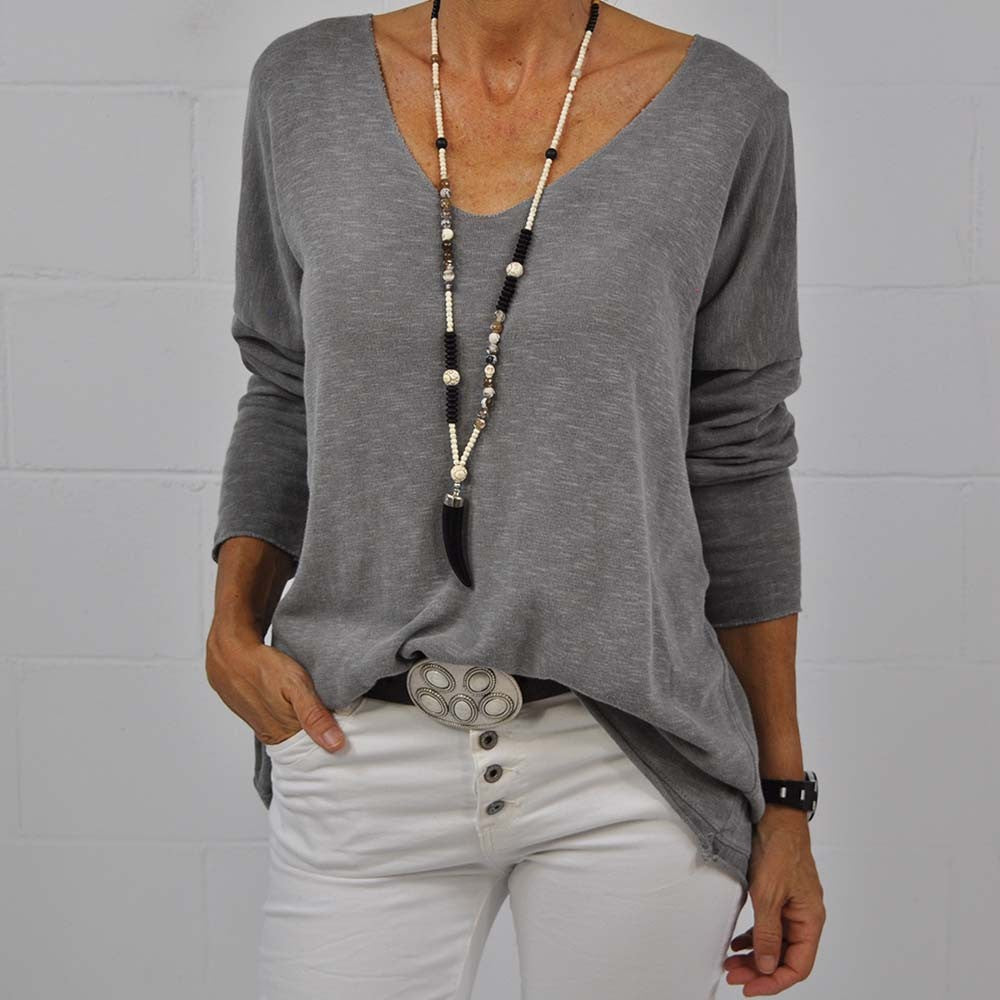 Jersey Fino Punto Suave – Gris