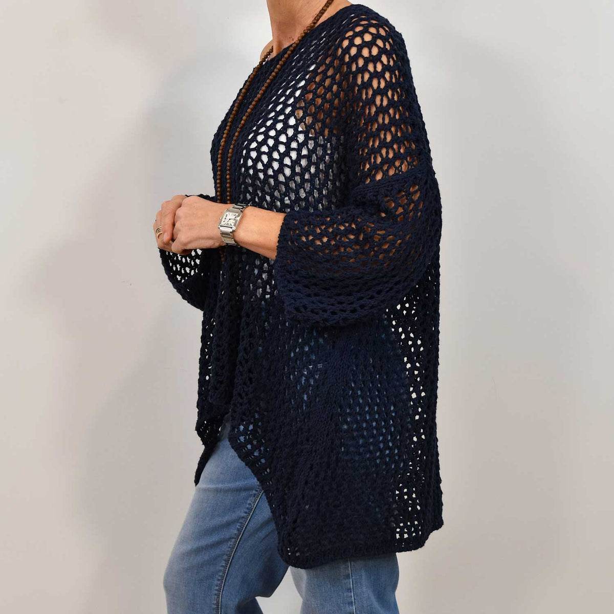 Maxi Jersey Calado Pico – Marino