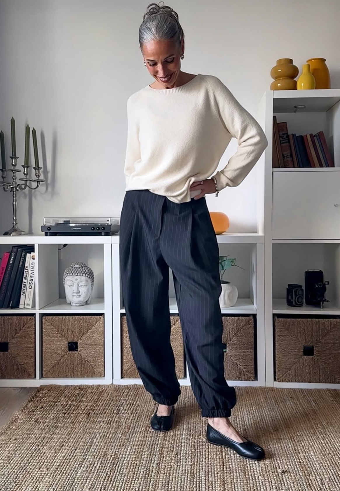 Jersey Canalé Fino – Beige
